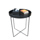 Sirince Metal Base Tray Table (Black)